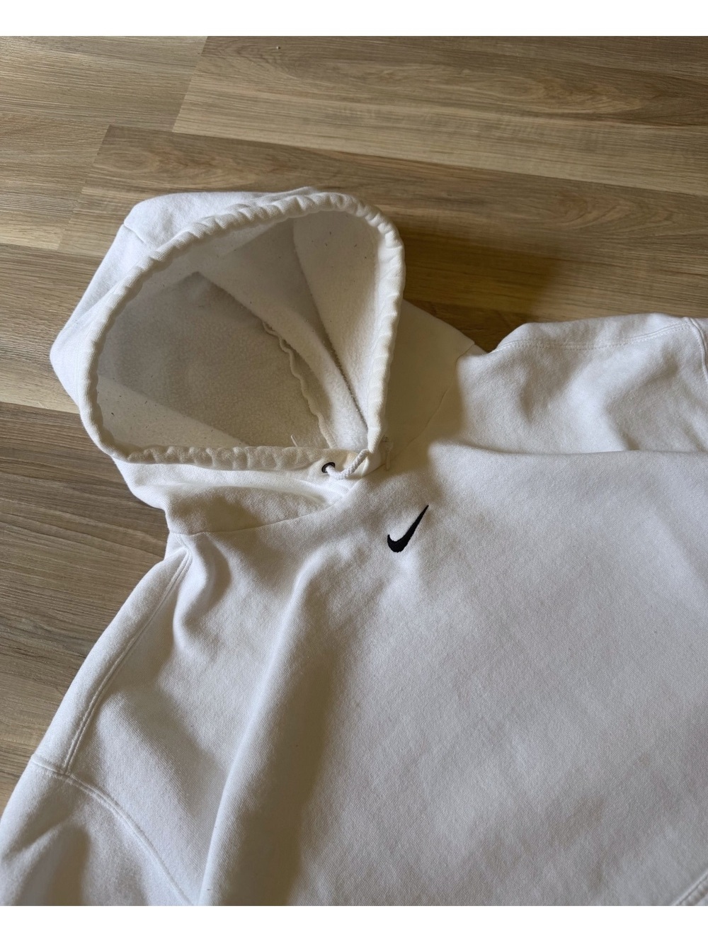 Vintage 2000's Nike Center Swoosh Hoodie White